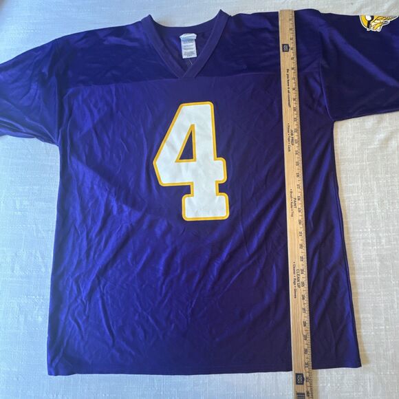 Brett Favre #4 Vikings Football Jersey NFL Team Apparel Onfield Mens Size XL - Picture 8 of 13